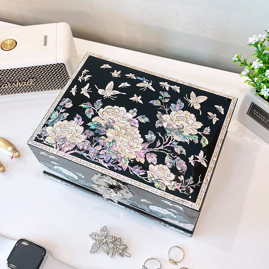 Mother-of-pearl lacquerware box