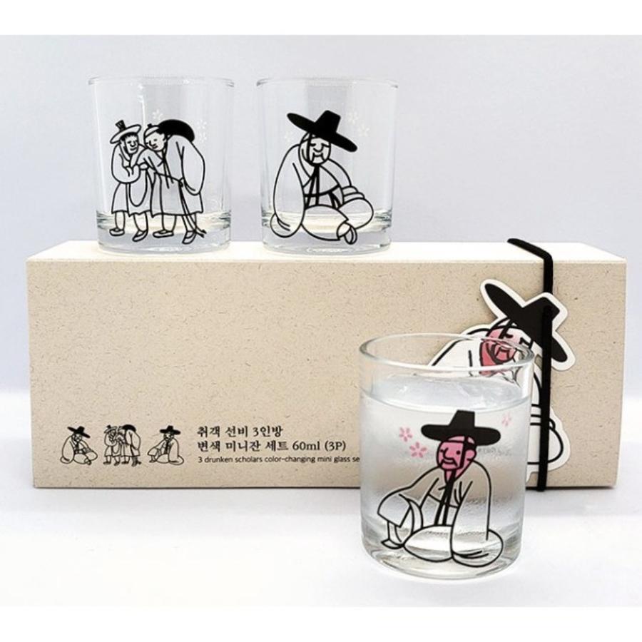 Changing Soju Glass Set(Tipsy Scholar Color)