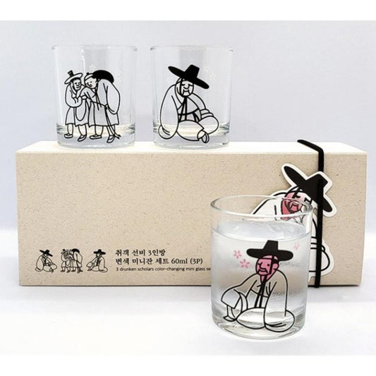 Changing Soju Glass Set(Tipsy Scholar Color)