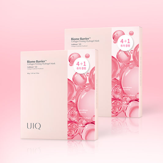 UIQ Biome Barrier Collagen Firming Hydrogel Mask 40g (5 sheets)